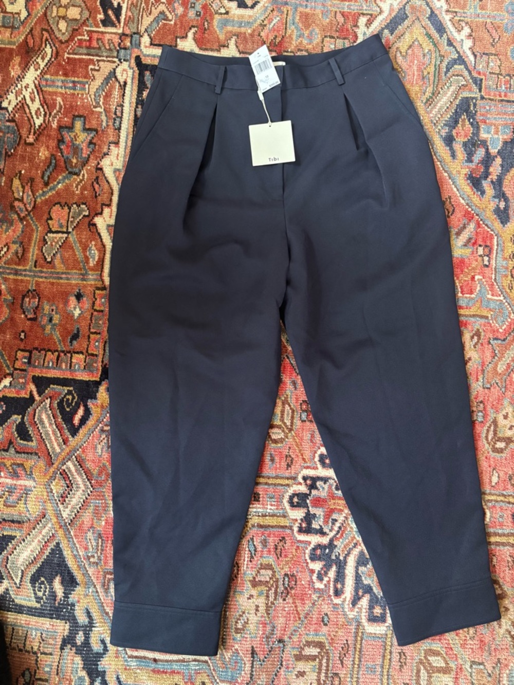 NWT Tibi Navy Trousers size 12